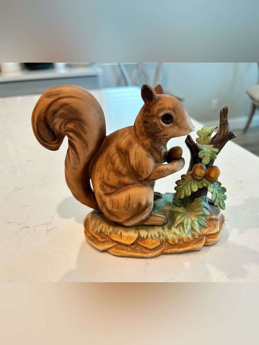 Ceramic Figurine: Squirrel on a Limb